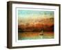 Lake Geneva at Sunset-Gustave Courbet-Framed Giclee Print