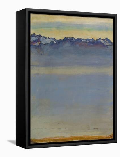 Lake Geneva with Savoyer Alps, 1907-Ferdinand Hodler-Framed Premier Image Canvas