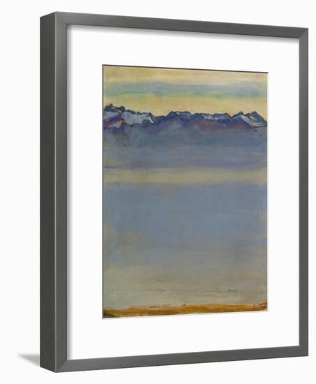 Lake Geneva with Savoyer Alps, 1907-Ferdinand Hodler-Framed Premium Giclee Print