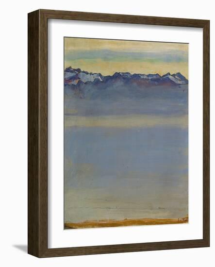 Lake Geneva with Savoyer Alps, 1907-Ferdinand Hodler-Framed Premium Giclee Print