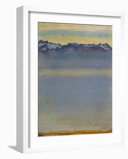 Lake Geneva with Savoyer Alps, 1907-Ferdinand Hodler-Framed Premium Giclee Print