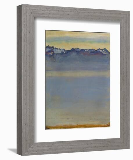 Lake Geneva with Savoyer Alps, 1907-Ferdinand Hodler-Framed Giclee Print