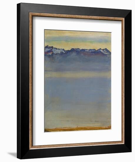 Lake Geneva with Savoyer Alps, 1907-Ferdinand Hodler-Framed Giclee Print