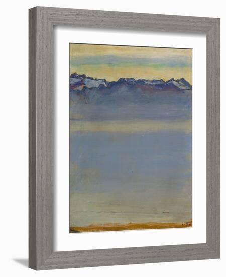 Lake Geneva with Savoyer Alps, 1907-Ferdinand Hodler-Framed Giclee Print