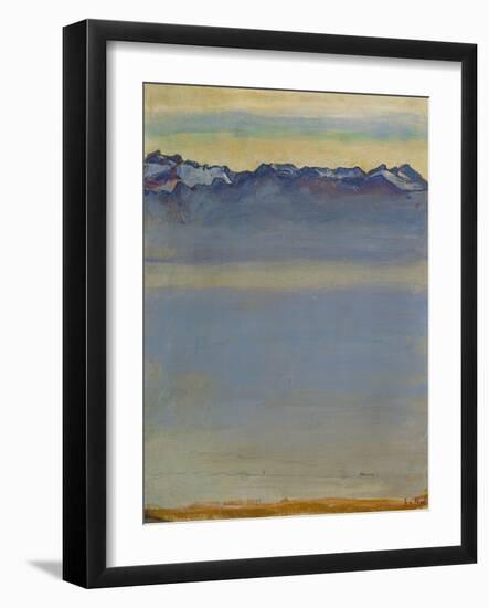 Lake Geneva with Savoyer Alps, 1907-Ferdinand Hodler-Framed Giclee Print