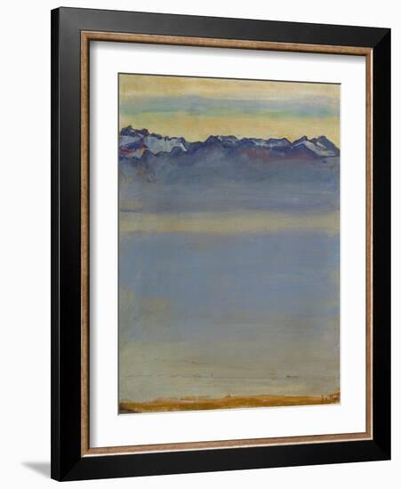 Lake Geneva with Savoyer Alps, 1907-Ferdinand Hodler-Framed Giclee Print