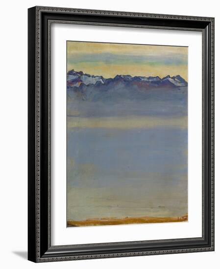 Lake Geneva with Savoyer Alps, 1907-Ferdinand Hodler-Framed Giclee Print