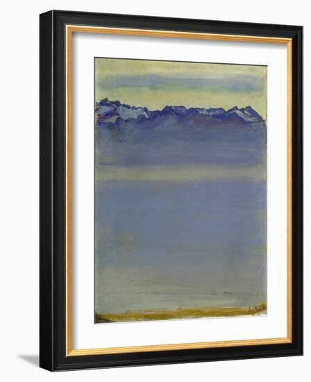 Lake Geneva with Savoyer Alps. 1907-Ferdinand Hodler-Framed Giclee Print