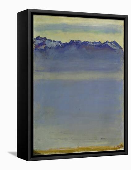 Lake Geneva with Savoyer Alps. 1907-Ferdinand Hodler-Framed Premier Image Canvas