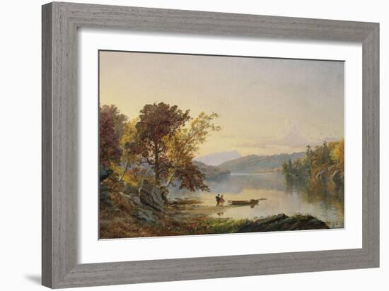 Lake George, 1871-Eugène Boudin-Framed Giclee Print