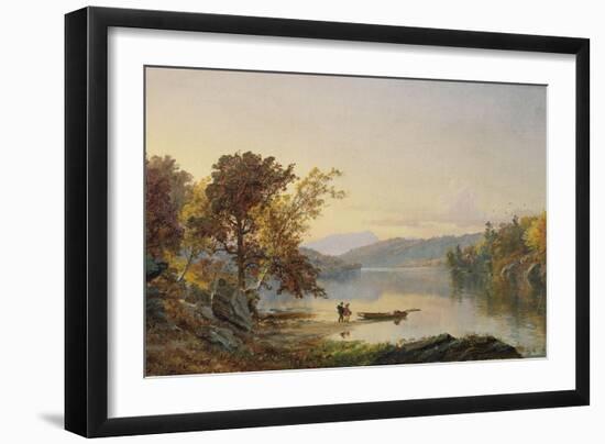 Lake George, 1871-Eugène Boudin-Framed Giclee Print