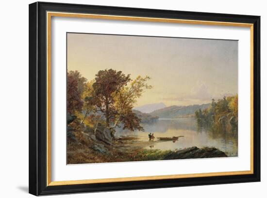 Lake George, 1871-Eugène Boudin-Framed Giclee Print