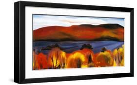Lake George, Autumn, 1927-Georgia O'Keeffe-Framed Art Print