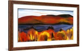 Lake George, Autumn, 1927-Georgia O'Keeffe-Framed Art Print