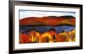 Lake George, Autumn, 1927-Georgia O'Keeffe-Framed Art Print