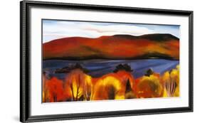 Lake George, Autumn, 1927-Georgia O'Keeffe-Framed Art Print