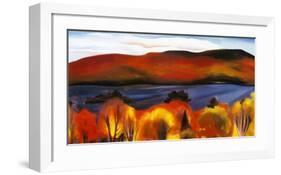 Lake George, Autumn, 1927-Georgia O'Keeffe-Framed Art Print