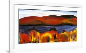 Lake George, Autumn, 1927-Georgia O'Keeffe-Framed Art Print