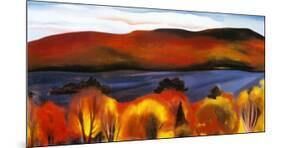Lake George, Autumn, 1927-Georgia O'Keeffe-Mounted Art Print