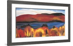 Lake George, Autumn, 1927-Georgia O'Keeffe-Framed Art Print