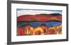 Lake George, Autumn, 1927-Georgia O'Keeffe-Framed Art Print