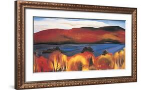 Lake George, Autumn, 1927-Georgia O'Keeffe-Framed Art Print