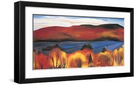 Lake George, Autumn, 1927-Georgia O'Keeffe-Framed Art Print