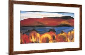 Lake George, Autumn, 1927-Georgia O'Keeffe-Framed Art Print