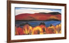Lake George, Autumn, 1927-Georgia O'Keeffe-Framed Art Print