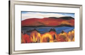 Lake George, Autumn, 1927-Georgia O'Keeffe-Framed Art Print