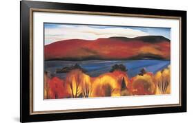 Lake George, Autumn, 1927-Georgia O'Keeffe-Framed Art Print
