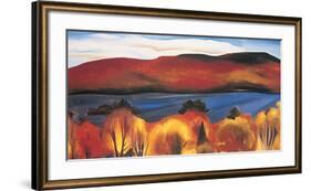 Lake George, Autumn, 1927-Georgia O'Keeffe-Framed Art Print