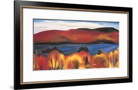 Lake George, Autumn, 1927-Georgia O'Keeffe-Framed Art Print