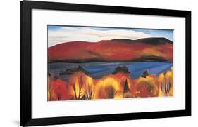 Lake George, Autumn, 1927-Georgia O'Keeffe-Framed Art Print