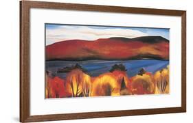 Lake George, Autumn, 1927-Georgia O'Keeffe-Framed Art Print