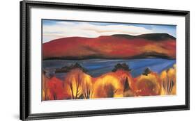 Lake George, Autumn, 1927-Georgia O'Keeffe-Framed Art Print