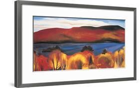 Lake George, Autumn, 1927-Georgia O'Keeffe-Framed Art Print