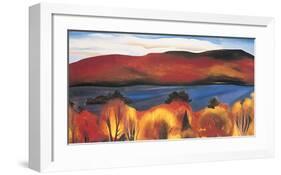 Lake George, Autumn, 1927-Georgia O'Keeffe-Framed Art Print