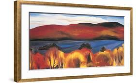 Lake George, Autumn, 1927-Georgia O'Keeffe-Framed Art Print
