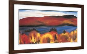 Lake George, Autumn, 1927-Georgia O'Keeffe-Framed Art Print