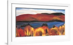 Lake George, Autumn, 1927-Georgia O'Keeffe-Framed Art Print