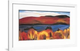 Lake George, Autumn, 1927-Georgia O'Keeffe-Framed Art Print