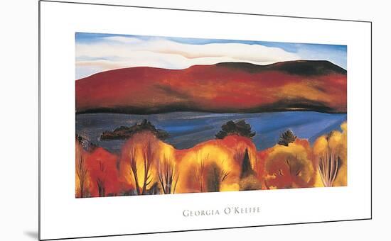 Lake George, Autumn, 1927-Georgia O'Keeffe-Mounted Art Print