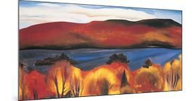 Lake George, Autumn, 1927-Georgia O'Keeffe-Mounted Art Print
