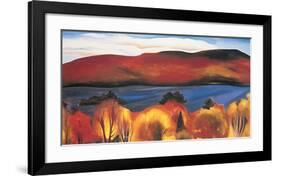Lake George, Autumn, 1927-Georgia O'Keeffe-Framed Art Print