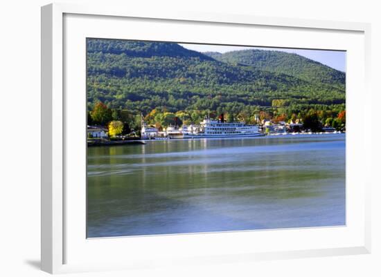 Lake George Autumn, New York-George Oze-Framed Photographic Print