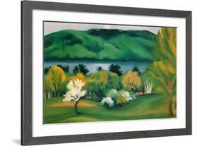 Lake George, Early Moonrise Spring, 1930-Georgia O'Keeffe-Framed Art Print