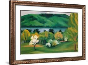 Lake George, Early Moonrise Spring, 1930-Georgia O'Keeffe-Framed Art Print