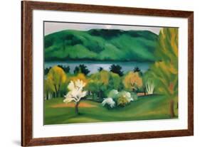 Lake George, Early Moonrise Spring, 1930-Georgia O'Keeffe-Framed Art Print