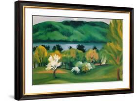 Lake George, Early Moonrise Spring, 1930-Georgia O'Keeffe-Framed Art Print